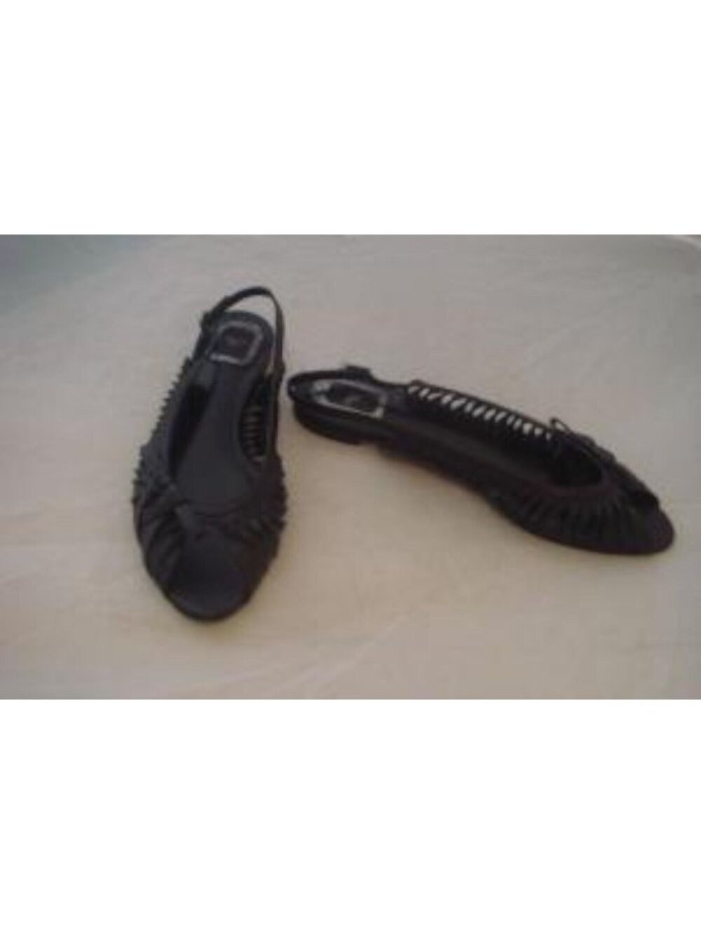 CHRISTIAN DIOR Black Samourai Flats Size 39.5 EUR New in Box